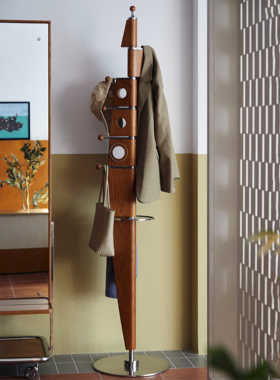 Aegir衣帽架帆船单杆挂衣架包豪斯中古玄关立式衣架置物架