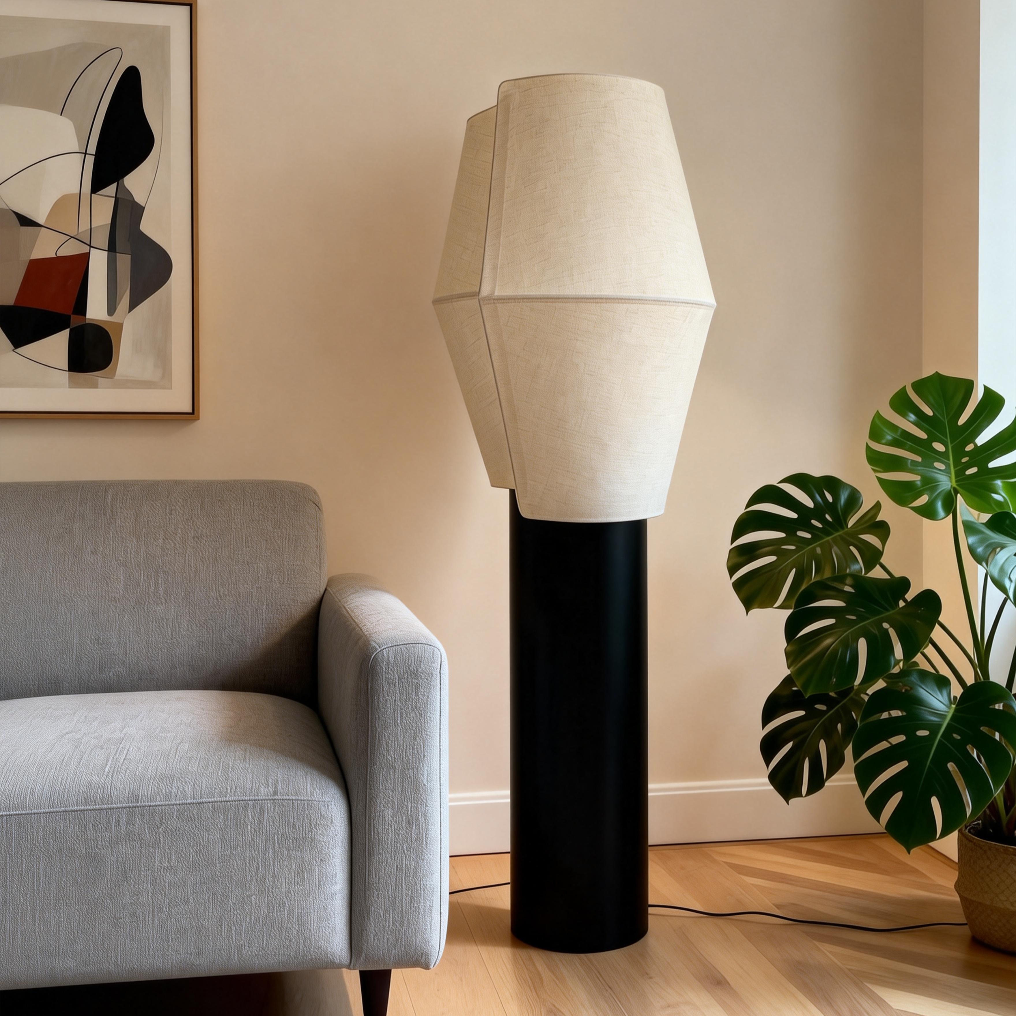 现代简约侘寂风落地灯客厅卧室书房沙发边落地灯展厅别墅大堂灯