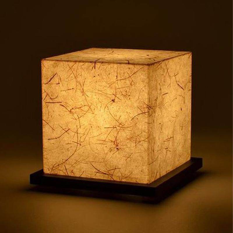 设计师款轻奢方形中古风中式风仿宣纸亚克力客厅书房卧室床头台灯