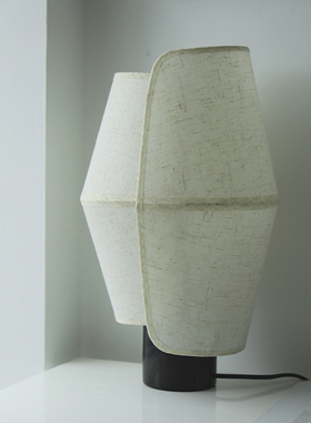 新中式禅意台灯软装台灯订制Volute系列布艺日式简约客厅茶室台灯