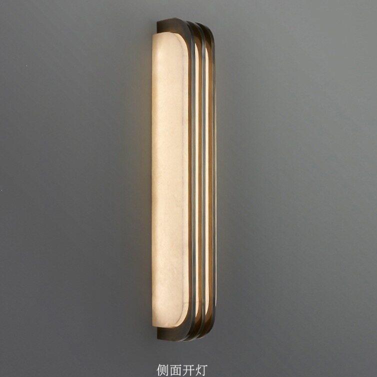 西班牙云石壁灯意式极简轻奢创意卧室床头书房酒店别墅走廊墙灯具