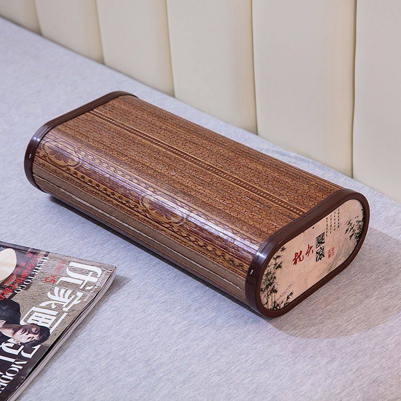 空心竹凉枕成人凉睡眠透气夏季老人枕头竹丝凉席冰丝枕套竹