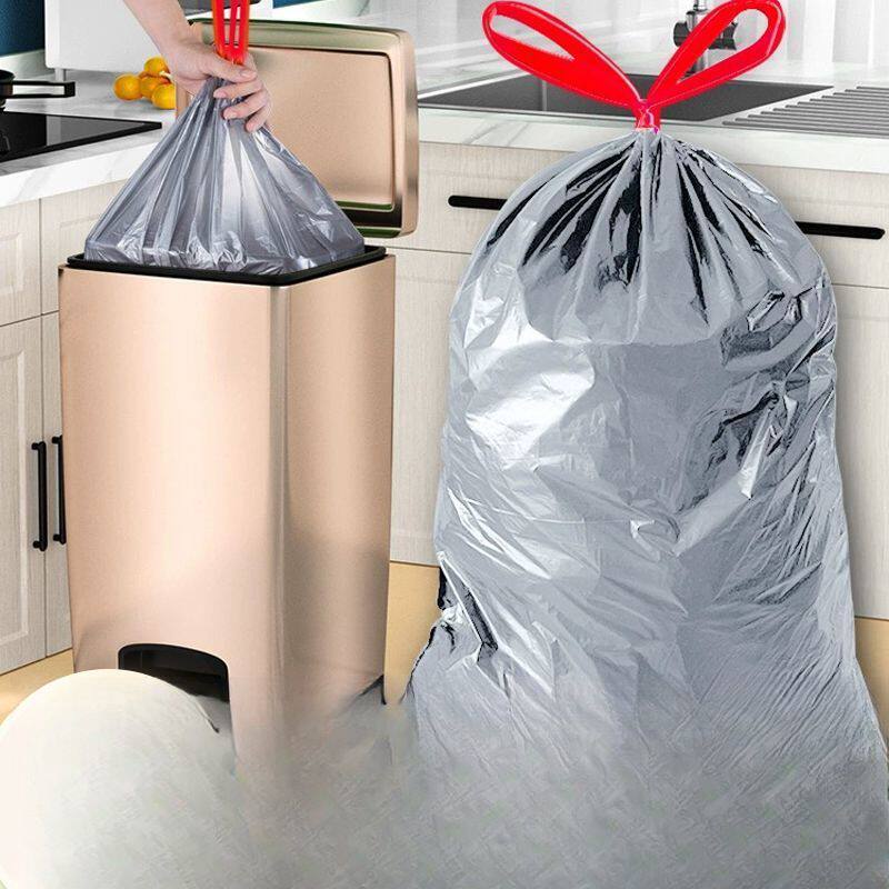 垃圾袋大号抽绳自动收口50x60加厚20L家用厨余手提式30L40L50