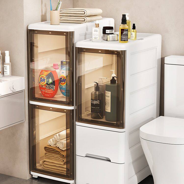 卫生间夹缝收纳柜抽屉式厨房冰箱缝隙柜浴室整理置物架家用储物柜