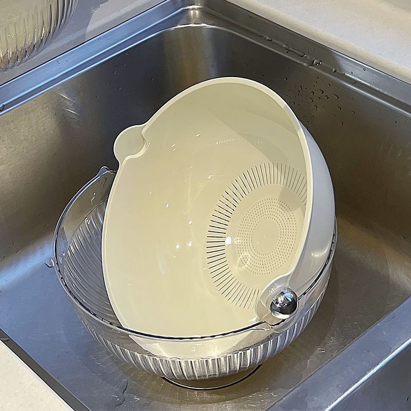 双层沥水篮子洗菜盆厨房碗洗米淘米淘菜家用洗水果盘滤水篮