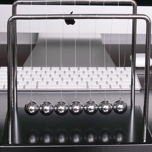 牛顿摆球器7球大号发疯摇摆撞珠桌面物理小摆件单摆波实验撞击球