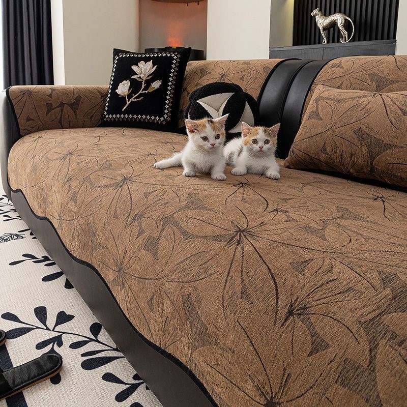 异形复古四季通用沙发垫防滑耐磨坐垫子高级感盖布毯套罩