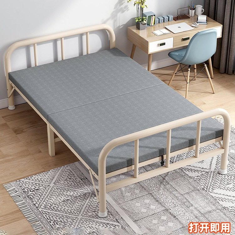 折叠床单人床家用铁架床办公室午休神器折叠小床出租房专用铁艺床