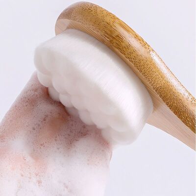 长柄软毛洗澡刷子加长按摩刷搓澡神器猫爪擦背沐浴搓背刷