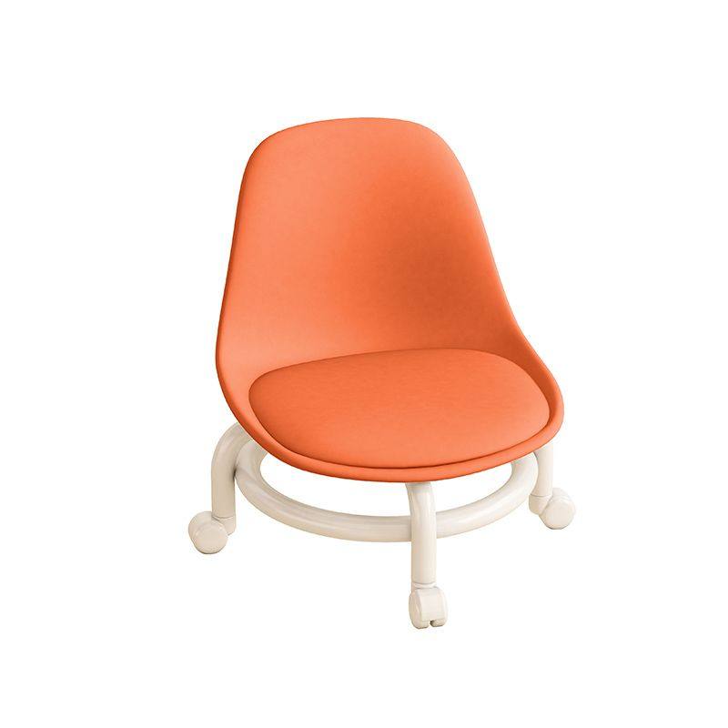 万向轮小凳子软座滑轮矮凳带娃儿童椅子靠背圆凳家用板凳塑料移动