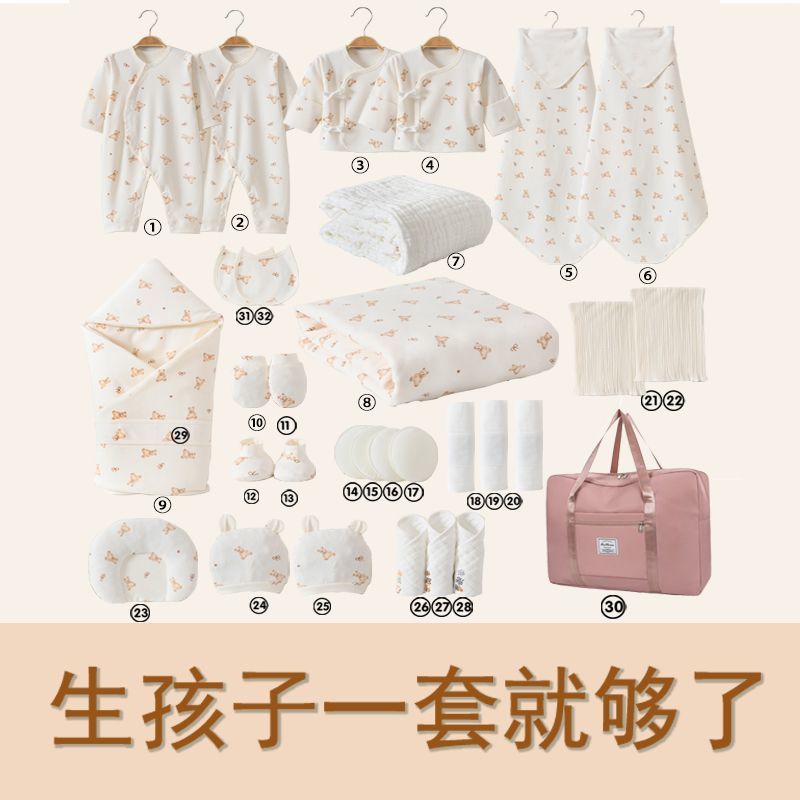 新生儿待产包全套孕产妇入院实用备产一整套月子包进产房妈妈用品