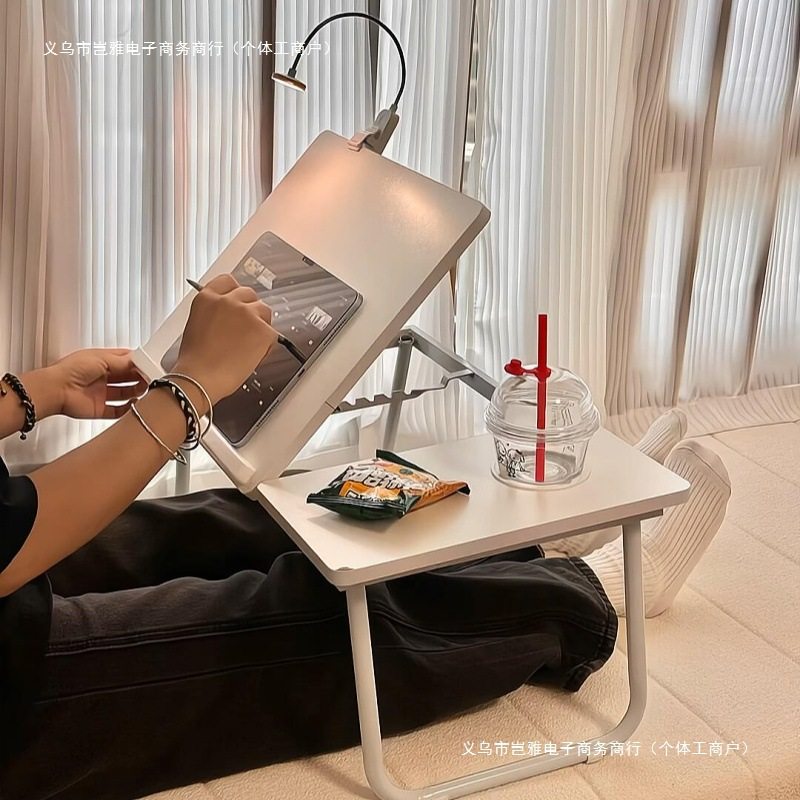 置物架小桌子学习桌可可移动宿舍床上桌升降可折叠电脑桌好物