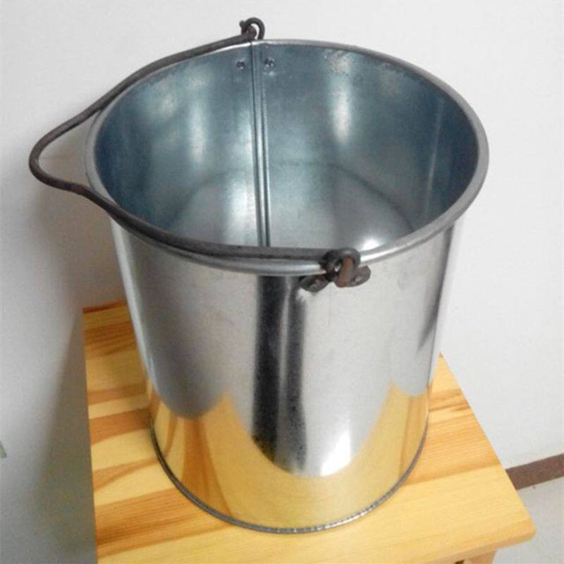 铁皮水桶加厚铁桶白铁皮桶水桶浇花桶洗车桶园艺桶提水桶拖地水桶