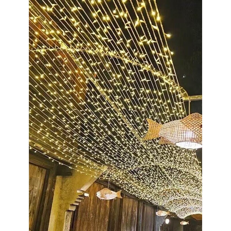 ?LED小彩灯闪灯串灯满天星灯七彩氛围户外家用圣诞春节装饰霓虹