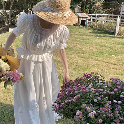 sewingdiary原创手工缝纫 仪式感小白裙