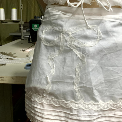 SewingDiary原创手工缝纫多打褶屁帘半身裙