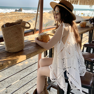 sewingdiary原创手工缝纫City walk椰林漫步小吊带