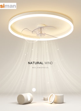 韵丝蔓风扇灯创意led吸顶灯简约卧室客厅灯餐厅房间2026新款灯具