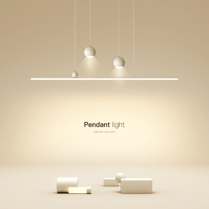 韵丝蔓创意led吊灯餐厅灯简约现代客厅卧室餐桌长条2025新款灯具