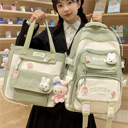 Ранец, свежая сумка через плечо, высококачественный милый вместительный и большой рюкзак, для средней школы