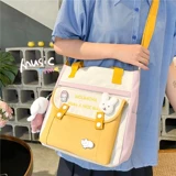 Свежая универсальная милая сумка на одно плечо, вместительная и большая сумка для учебы, сумка через плечо