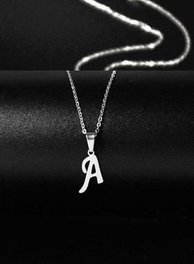 New Initial A-Z Letters Pendant Necklace for Women Men Trend