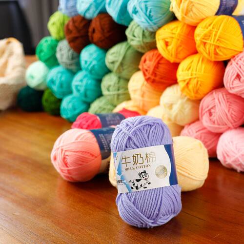 Milk Cotton Yarn Comfortable Wool Blended Thread Apparel Sew