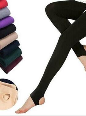Leggings women Foot Tights socks显瘦内拉绒踩脚打底裤女士抓绒