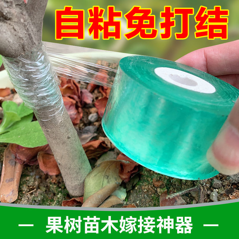 嫁接膜接树膜果树缠绕膜农用嫁接专用塑料薄膜苗木包扎带膜自粘环