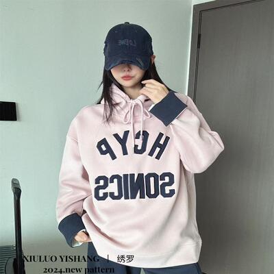 连帽2024秋欧洲站卫衣