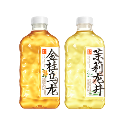 果子熟了无糖茶饮料970ml茉莉龙井金桂乌龙0糖0脂0能量饮料4月产