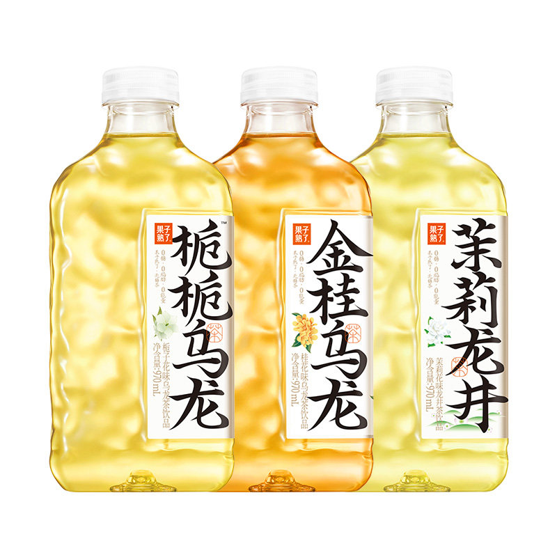 2026年10月21日到期丨果子熟了无糖茶970ml茉莉龙井金桂乌龙饮料