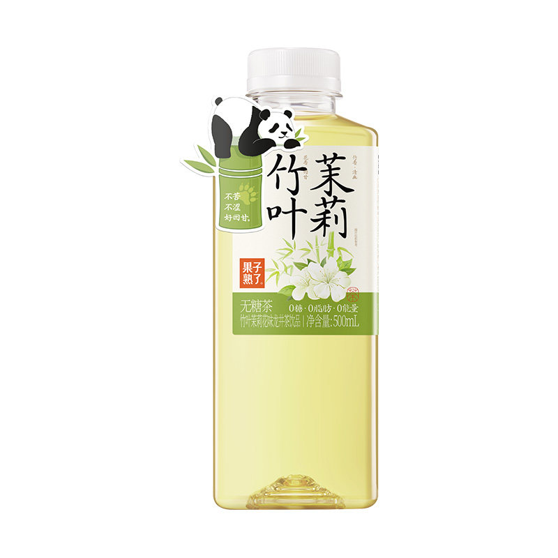 果子熟了无糖茶饮料竹叶茉莉茉莉乌龙0糖0脂0卡500ml临期6月产