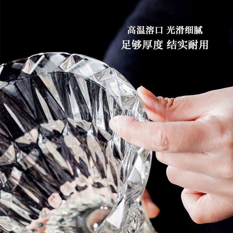 花瓶摆件客厅插花鲜花玫瑰郁金香轻奢高级感玻璃透明水培水晶花器图片