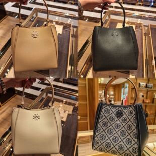 Tory Burch tb McGraw小号变形水桶包斜挎包牛皮时尚百搭手提