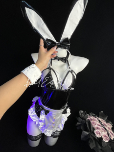 涩涩女郎 LAYEARN 性感兔女郎制服连体衣诱惑镂空辣妹情侣睡衣