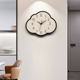 简约现代客厅挂钟家用挂墙石英钟餐厅卧室墙面装 饰静音时钟免打孔