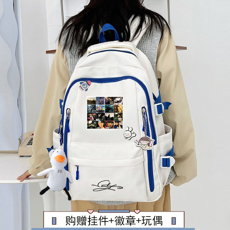 26新品JAY周杰伦纪念周边粉丝应援礼物学生书包女初高中生潮牌双