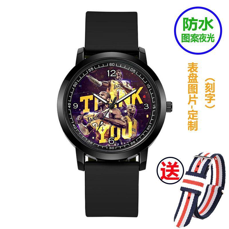 热销NBA篮球运动电子手表男学生球星联名科比黑曼巴夜光表纪念品