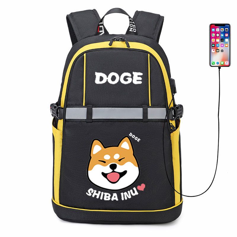 2024神烦狗doge书包柴犬秋田犬卡通韩版潮包中学生双肩包男女