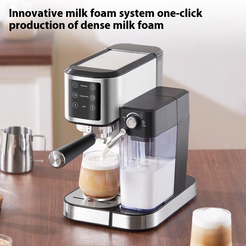 德国意式咖啡机拉花打奶泡箱Espresso Machine家用小型咖啡机OZON