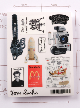 TomSachs笔记本pad防水保温杯旅行李车箱头盔转印贴纸