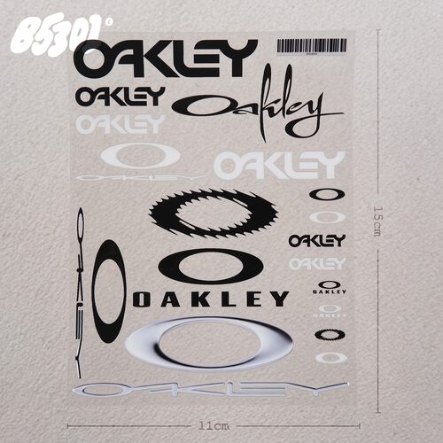 Oakley眼镜logo DIY电动摩笔记本pad水杯旅行李车箱头盔转印贴纸