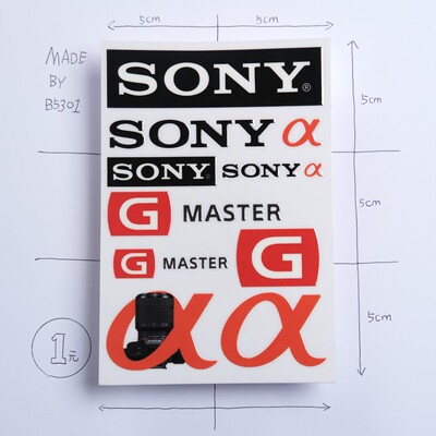 防水转印索尼相机周边SONY单反脚架防潮箱闪光灯遮光罩装饰贴纸