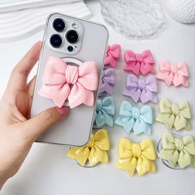 Cute Colorful Bowknot Phone Holder Griptok Finger Ring