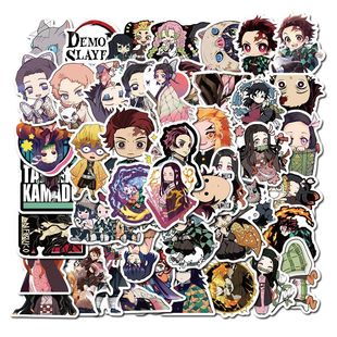 50pcs Demon Slayer Sticker Pack DIY Decoration Waterproof
