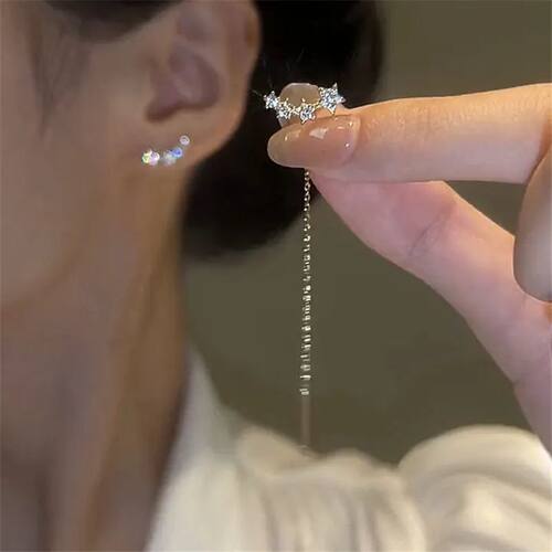 2024dants Drop Earrings women's Straight Hanging Earings