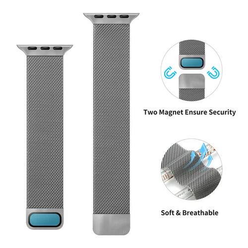 Milanese Loop Strap For Apple Watch Bands 44mm 40mm 45mm