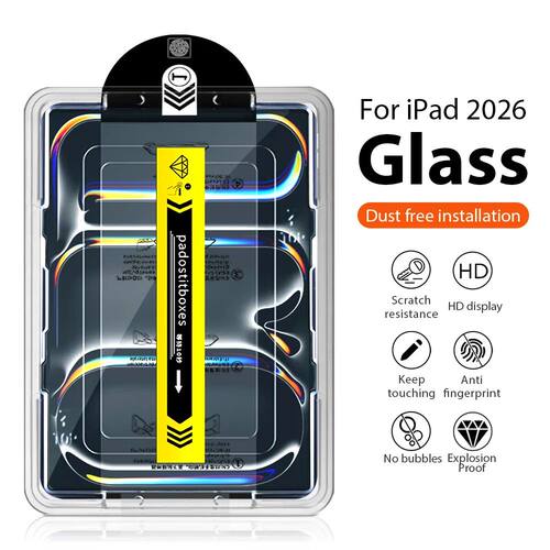 Screen Protector Tempered Glass For iPad Pro 13 11 M5 M4