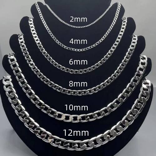 2024in Necklace Lobster Clasp Men Women Engagement Jewelry